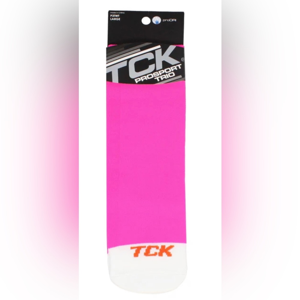Pink TCK Prosport Trio Socks with Stripes NWT